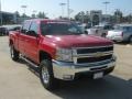 2009 Victory Red Chevrolet Silverado 2500HD LT Crew Cab 4x4  photo #7