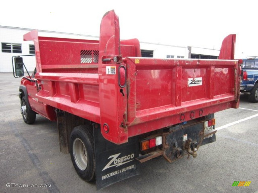 Victory Red 2004 Chevrolet Silverado 3500HD Regular Cab Chassis 4x4 Dump Truck Exterior Photo #54405331