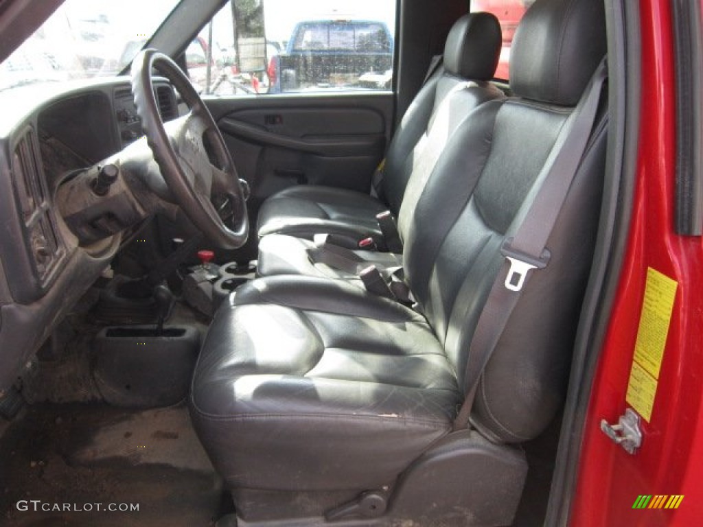 Dark Charcoal Interior 2004 Chevrolet Silverado 3500HD Regular Cab Chassis 4x4 Dump Truck Photo #54405403