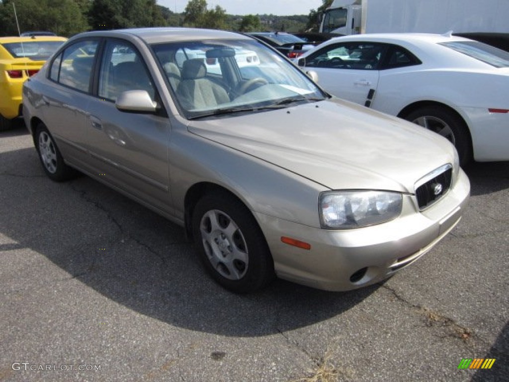 2001 Elantra GLS - Champagne / Beige photo #1