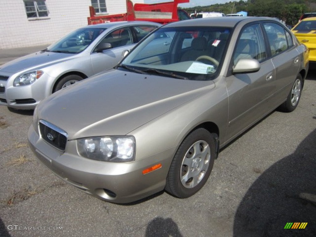 2001 Elantra GLS - Champagne / Beige photo #2