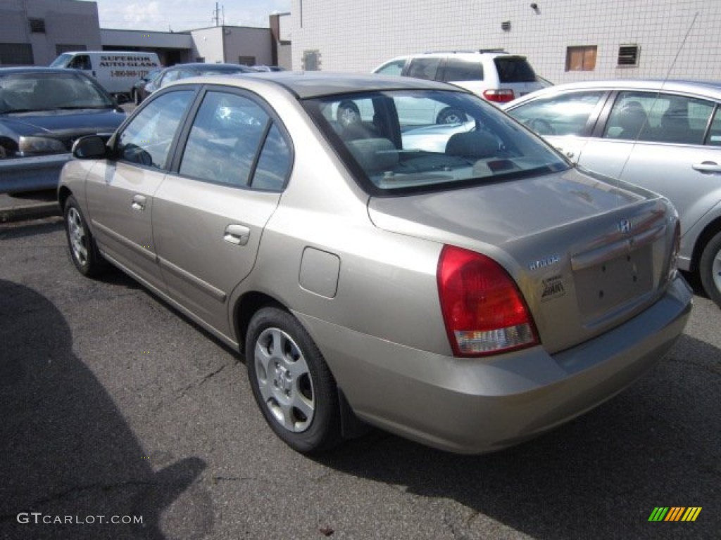 2001 Elantra GLS - Champagne / Beige photo #3