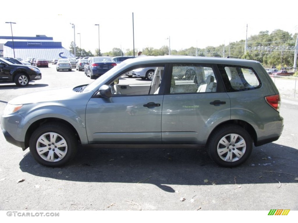 2009 Forester 2.5 X - Sage Green Metallic / Platinum photo #10