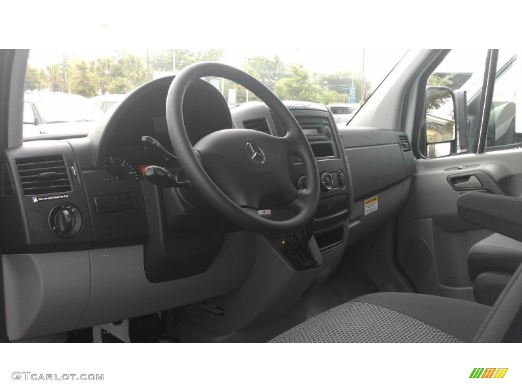 Black Interior 2011 Mercedes-Benz Sprinter 3500 High Roof Cargo Van Photo #54407740