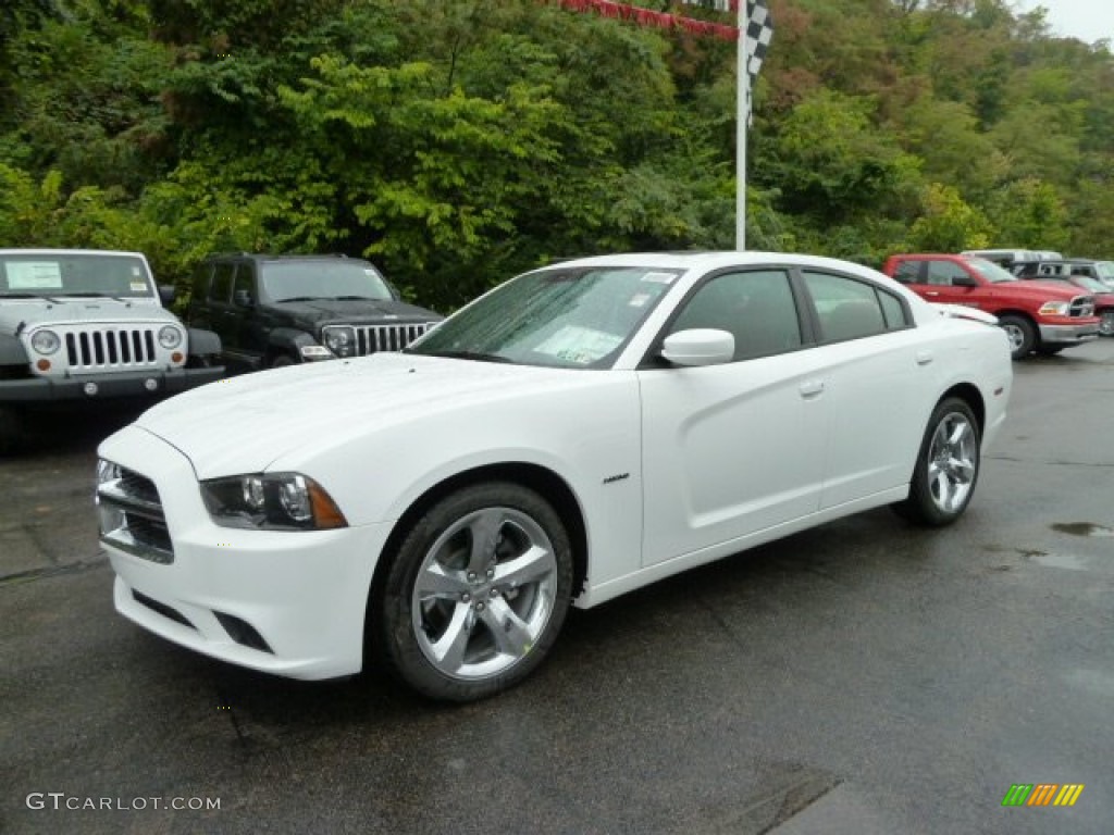 2012 Charger R/T Plus - Bright White / Black/Red photo #1