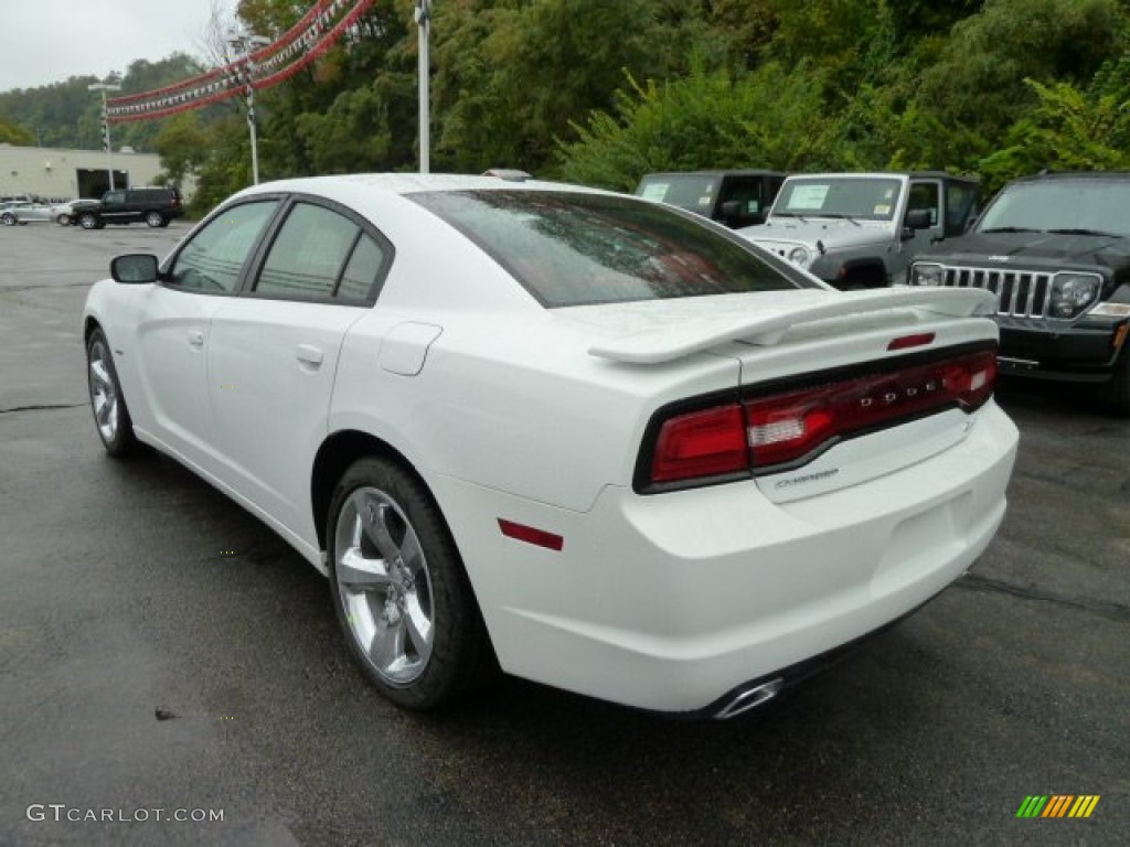 2012 Charger R/T Plus - Bright White / Black/Red photo #3