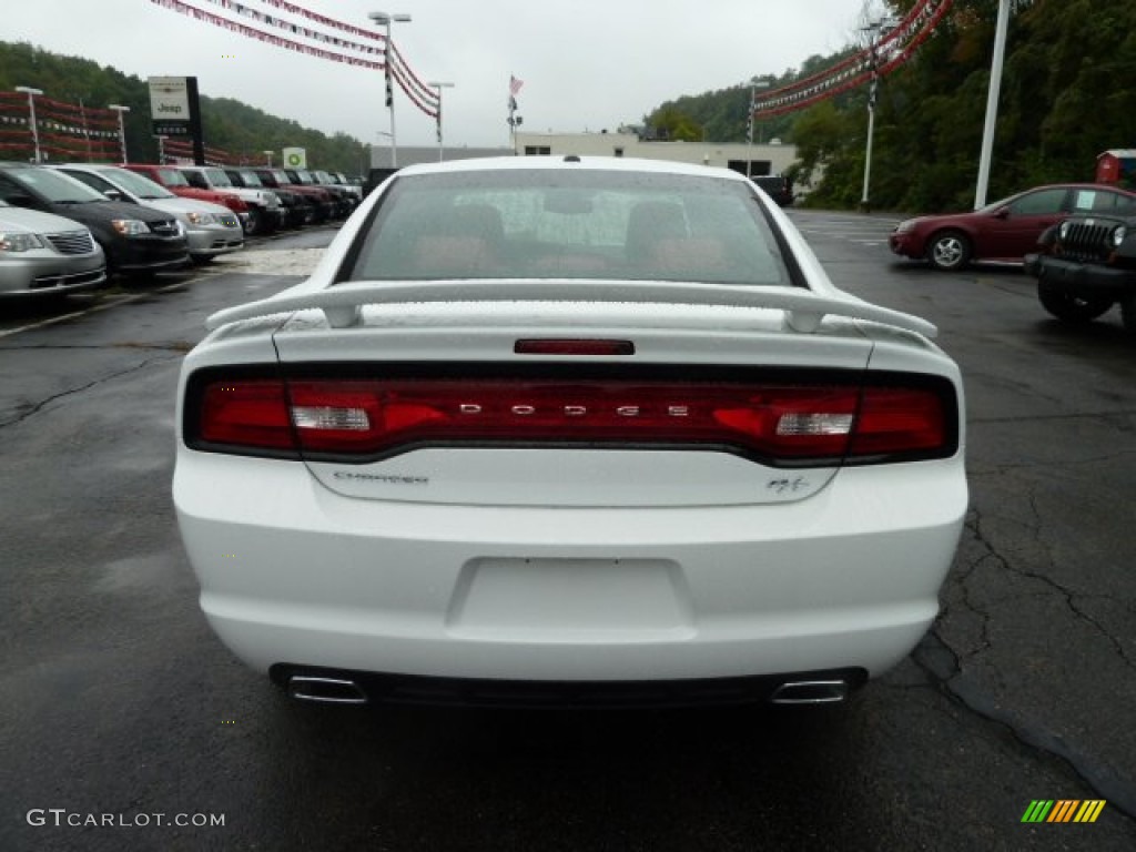 2012 Charger R/T Plus - Bright White / Black/Red photo #4
