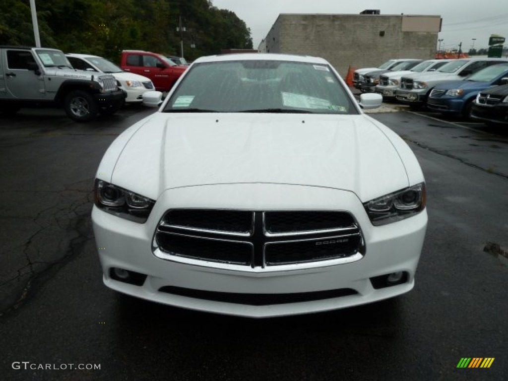 2012 Charger R/T Plus - Bright White / Black/Red photo #8