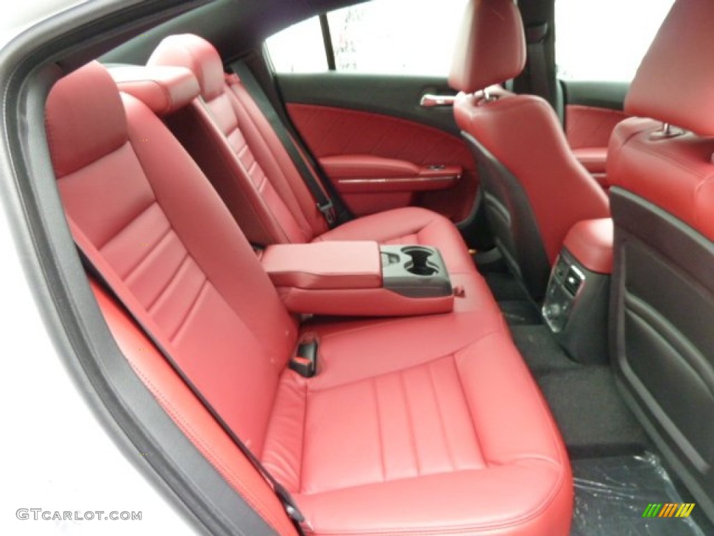 Black/Red Interior 2012 Dodge Charger R/T Plus Photo #54408607