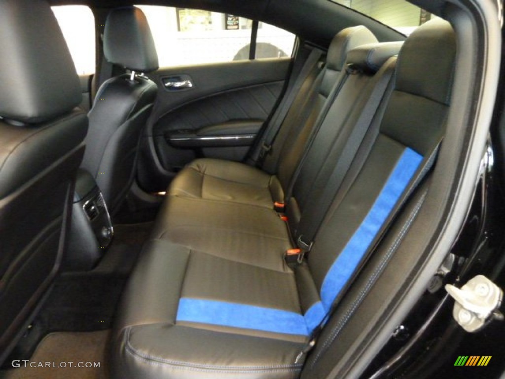 Black/Mopar Blue Interior 2011 Dodge Charger R/T Mopar '11 Photo #54408808