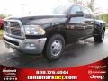 2012 Black Dodge Ram 3500 HD Big Horn Mega Cab Dually  photo #1