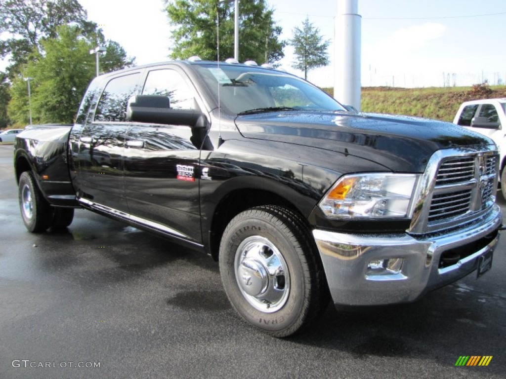 Black 2012 Dodge Ram 3500 HD Big Horn Mega Cab Dually Exterior Photo #54408847