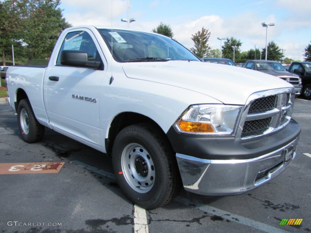 Bright White 2012 Dodge Ram 1500 ST Regular Cab Exterior Photo #54408973