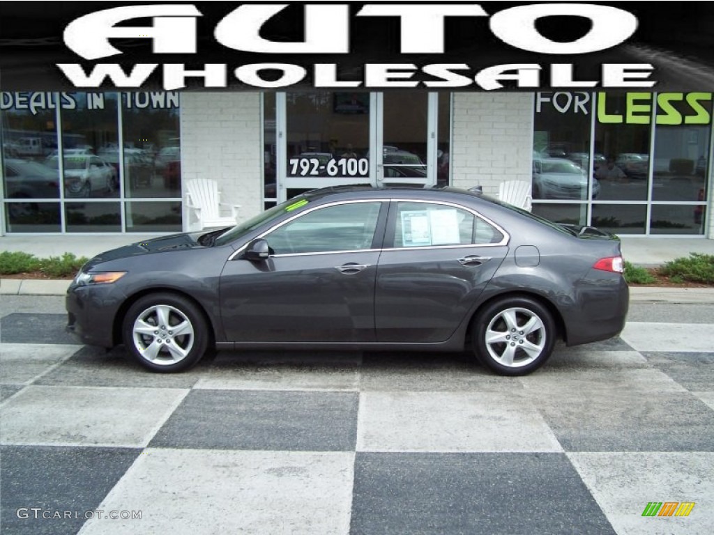 2010 TSX Sedan - Polished Metal Metallic / Taupe photo #1