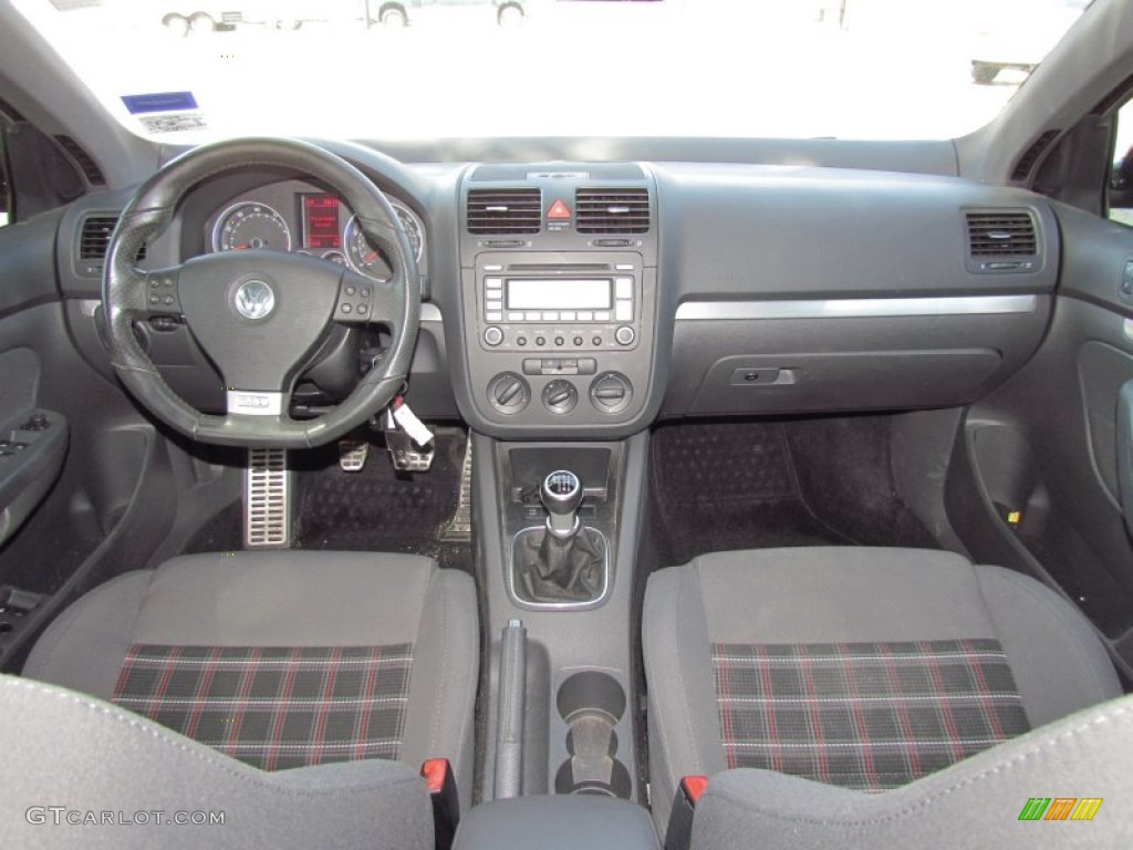 2008 Volkswagen GLI Sedan Interlagos Plaid Cloth Dashboard Photo #54411298
