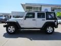 2010 Stone White Jeep Wrangler Unlimited Sport 4x4  photo #2