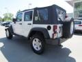 2010 Stone White Jeep Wrangler Unlimited Sport 4x4  photo #3