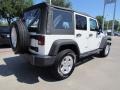 2010 Stone White Jeep Wrangler Unlimited Sport 4x4  photo #5