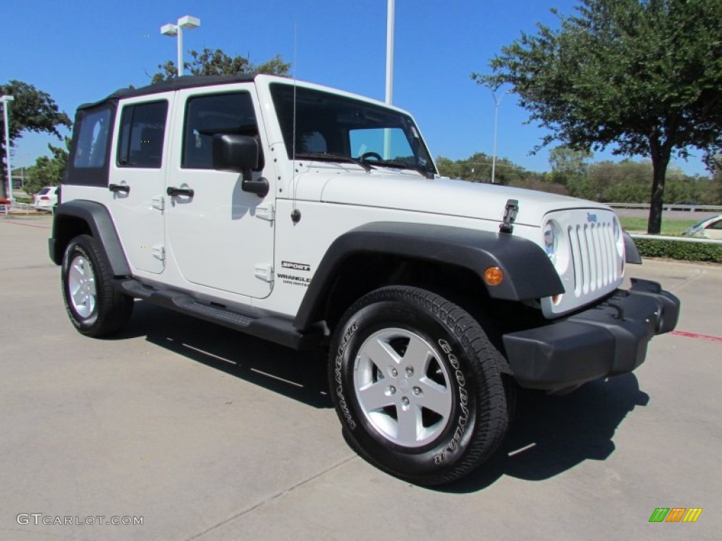 2010 Wrangler Unlimited Sport 4x4 - Stone White / Dark Slate Gray/Medium Slate Gray photo #7