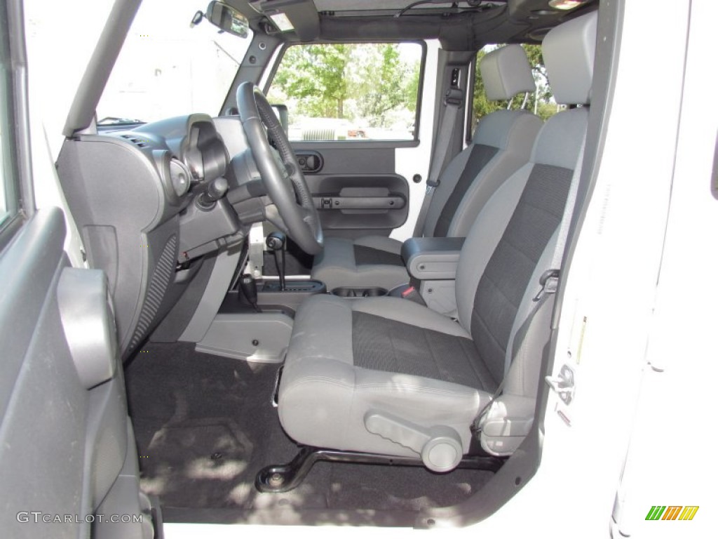 2010 Wrangler Unlimited Sport 4x4 - Stone White / Dark Slate Gray/Medium Slate Gray photo #9