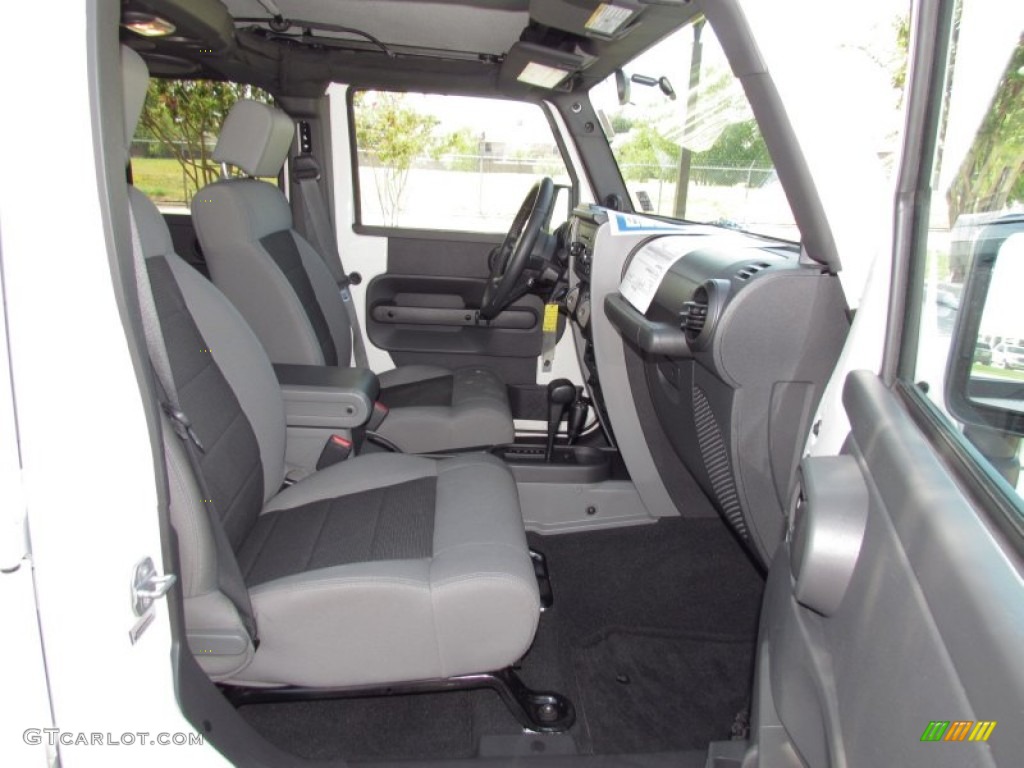 2010 Wrangler Unlimited Sport 4x4 - Stone White / Dark Slate Gray/Medium Slate Gray photo #10