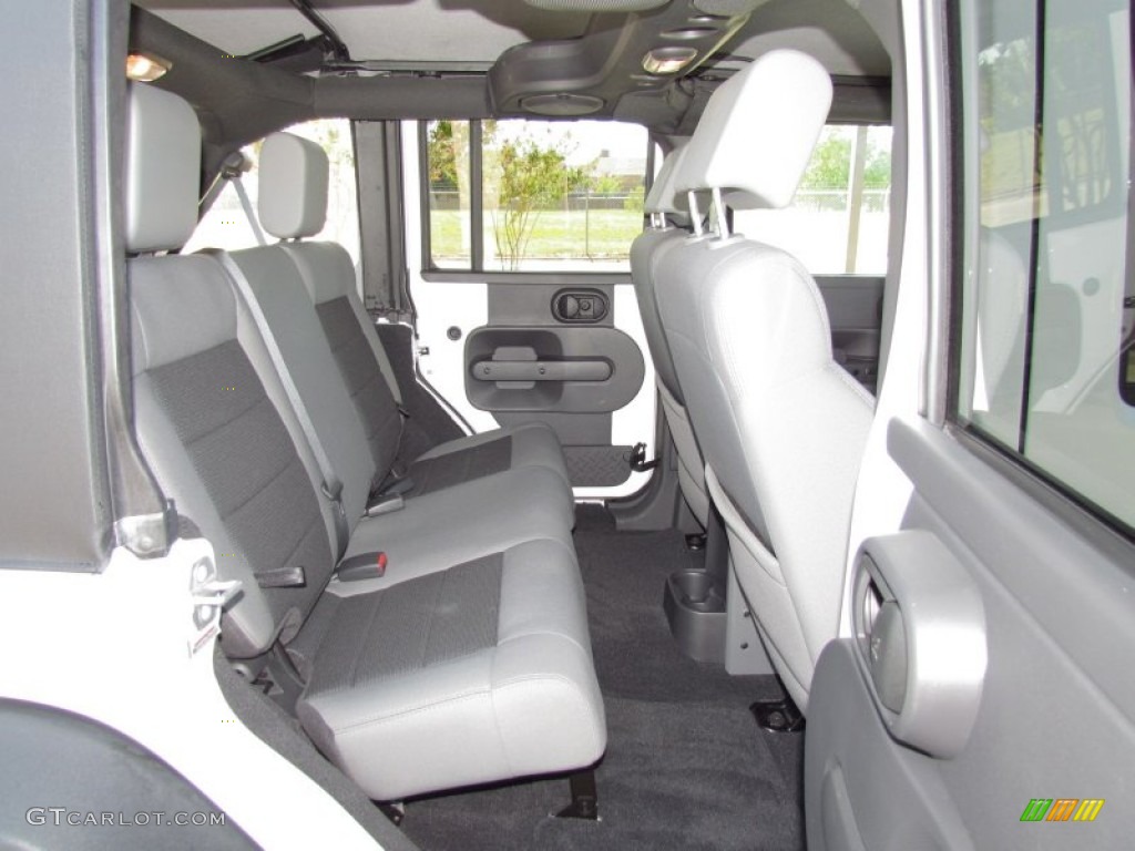 2010 Wrangler Unlimited Sport 4x4 - Stone White / Dark Slate Gray/Medium Slate Gray photo #11