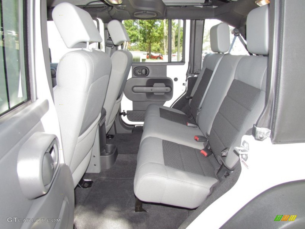 2010 Wrangler Unlimited Sport 4x4 - Stone White / Dark Slate Gray/Medium Slate Gray photo #12