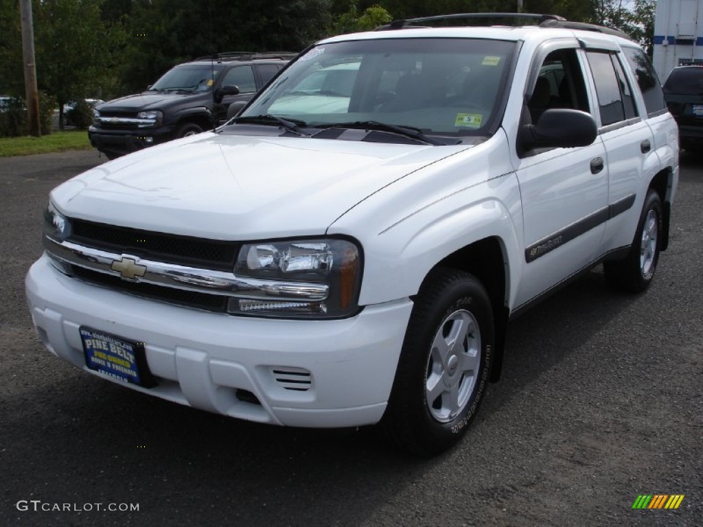 2003 TrailBlazer LS 4x4 - Summit White / Medium Oak photo #1