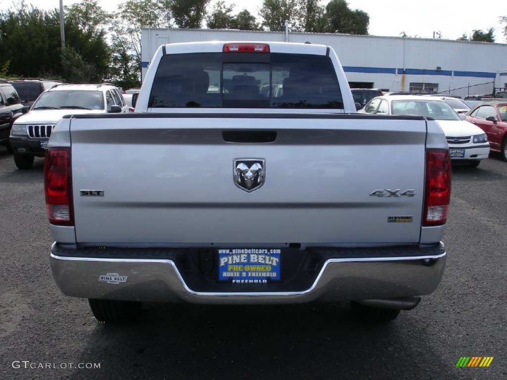 2011 Ram 1500 SLT Quad Cab 4x4 - Bright Silver Metallic / Dark Slate Gray/Medium Graystone photo #5