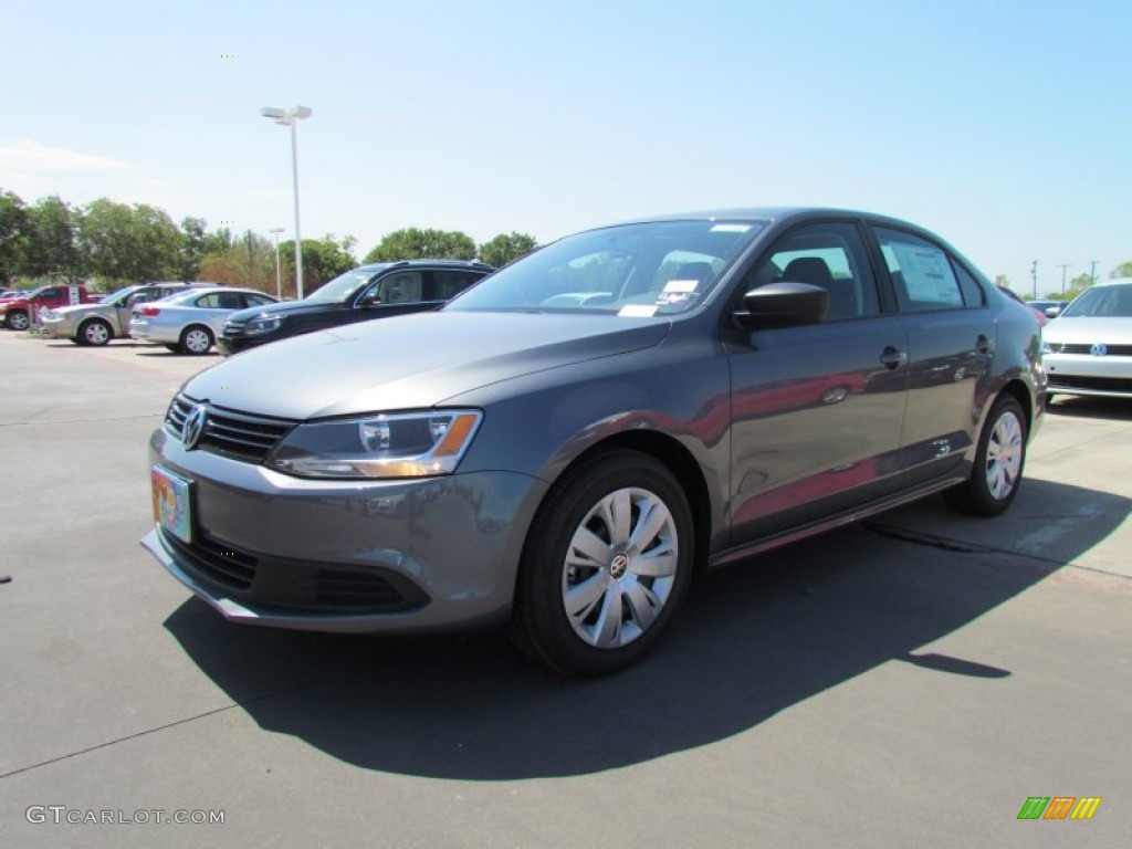2012 Jetta S Sedan - Platinum Gray Metallic / Titan Black photo #1