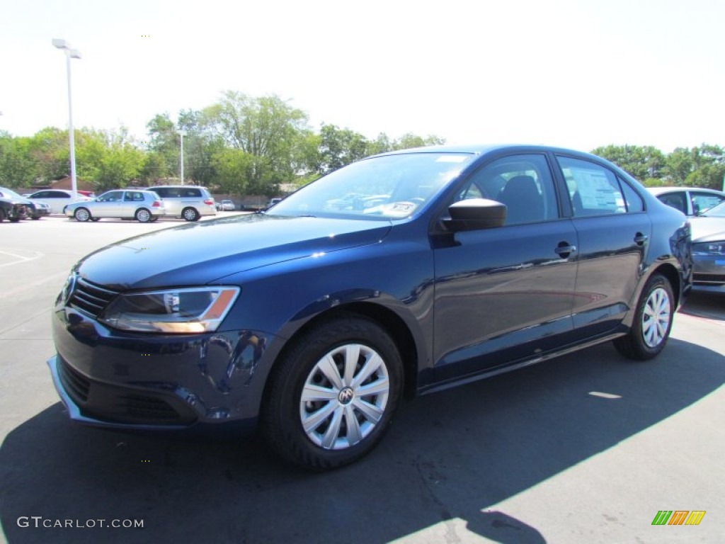 2012 Jetta S Sedan - Tempest Blue Metallic / Titan Black photo #1