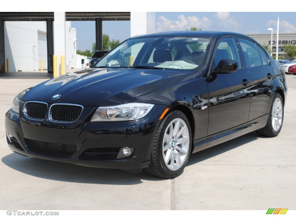 2011 3 Series 328i Sedan - Jet Black / Black Dakota Leather photo #1