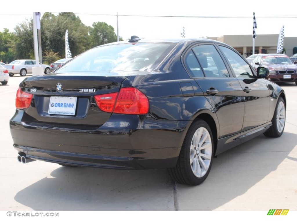 2011 3 Series 328i Sedan - Jet Black / Black photo #5