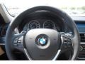 2011 BMW X3 Oyster Nevada Leather Interior Steering Wheel Photo