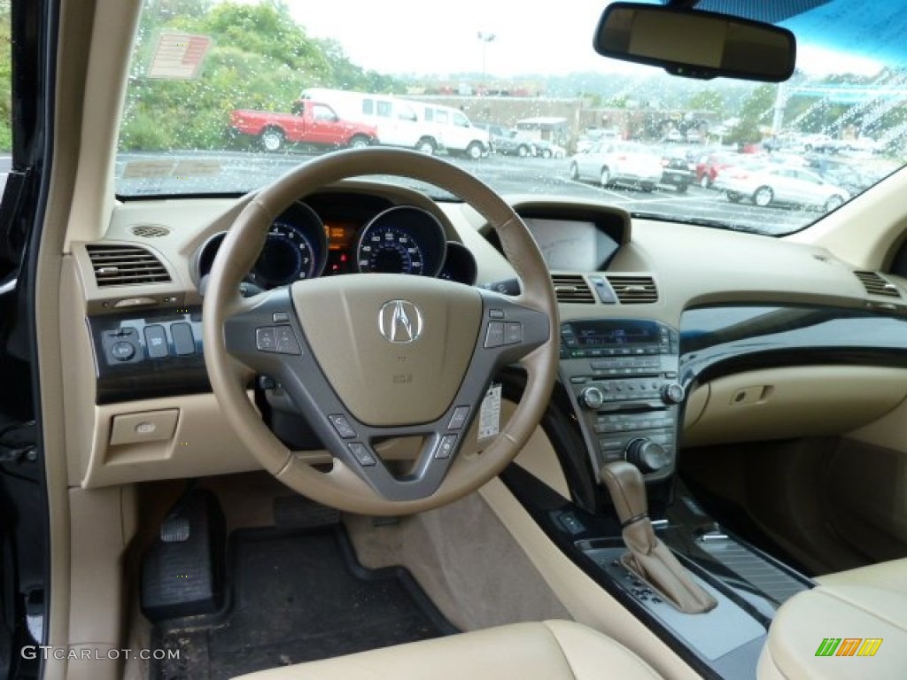 2009 Acura MDX Technology Parchment Dashboard Photo #54414757