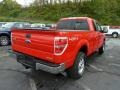 2011 Race Red Ford F150 XLT SuperCab 4x4  photo #2