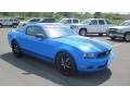 2010 Grabber Blue Ford Mustang V6 Premium Coupe  photo #7