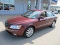 2009 Dark Cherry Red Hyundai Sonata Limited V6  photo #2