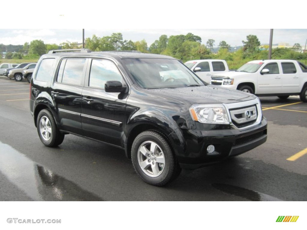 Crystal Black Pearl 2011 Honda Pilot EX-L 4WD Exterior Photo #54416116