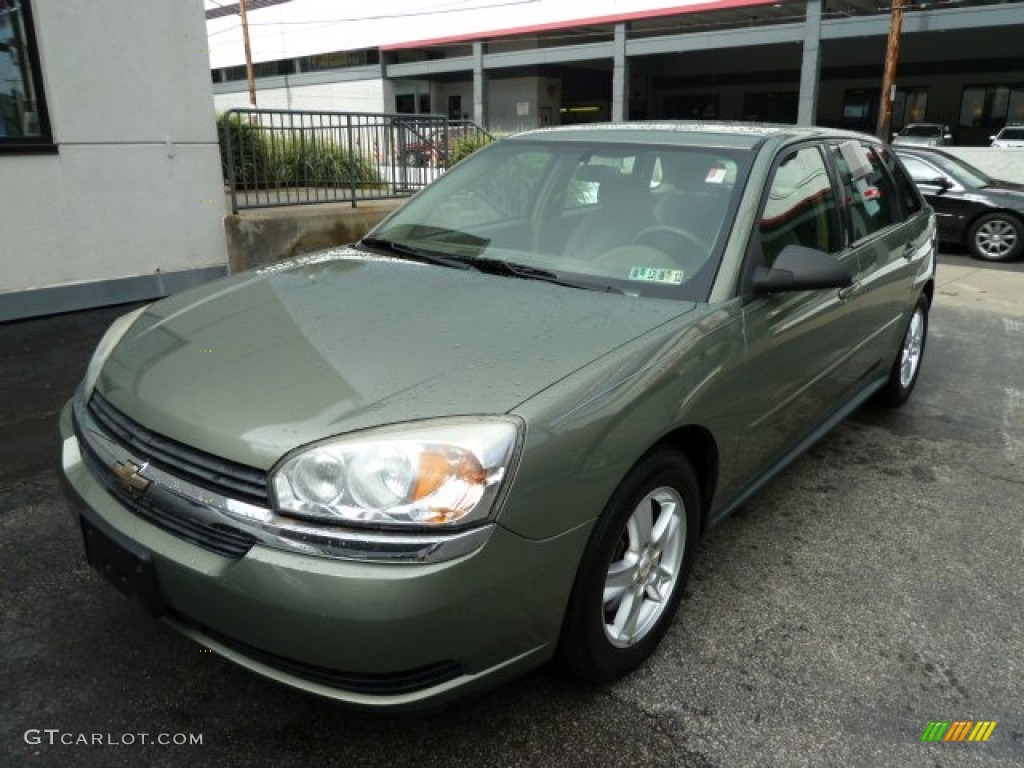 2005 Malibu Maxx LS Wagon - Silver Green Metallic / Neutral Beige photo #11