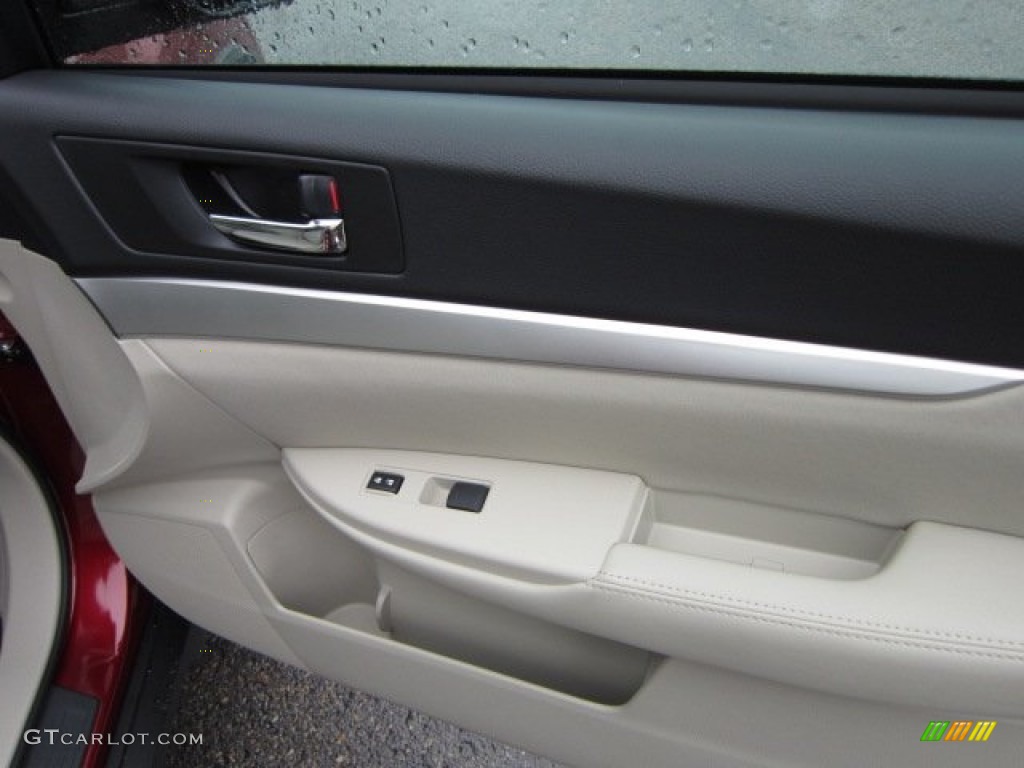 2011 Outback 2.5i Premium Wagon - Ruby Red Pearl / Warm Ivory photo #10