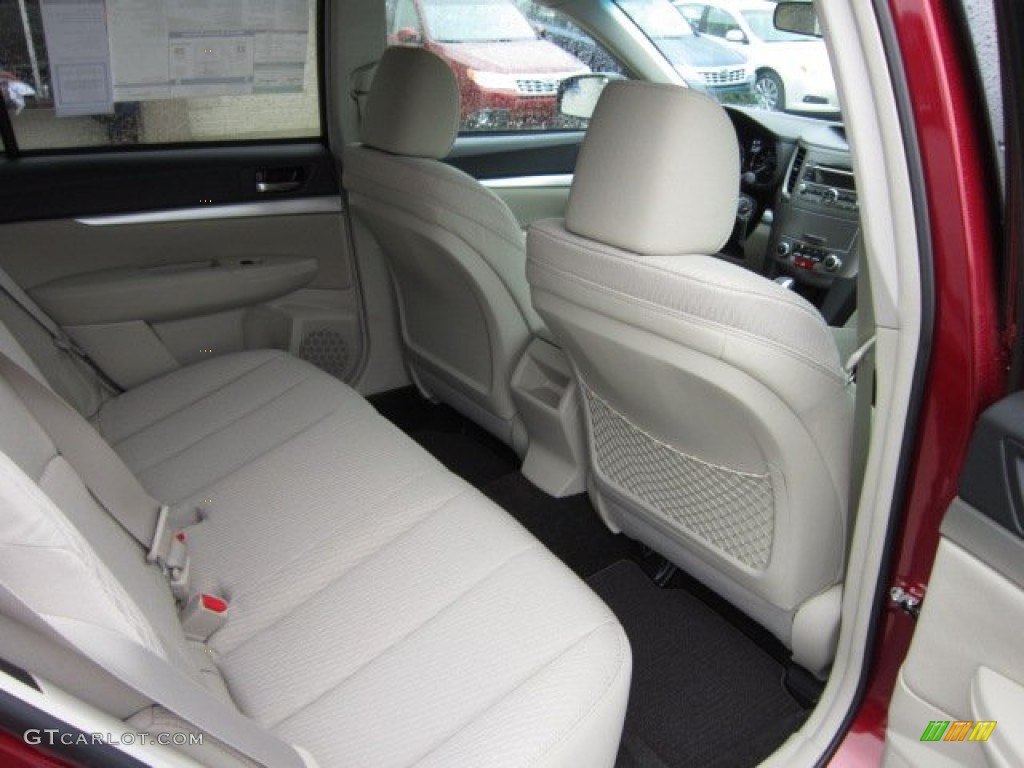 2011 Outback 2.5i Premium Wagon - Ruby Red Pearl / Warm Ivory photo #11