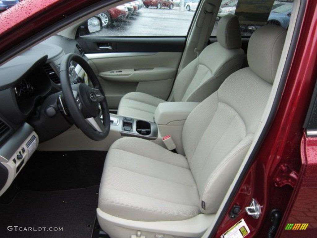 2011 Outback 2.5i Premium Wagon - Ruby Red Pearl / Warm Ivory photo #15