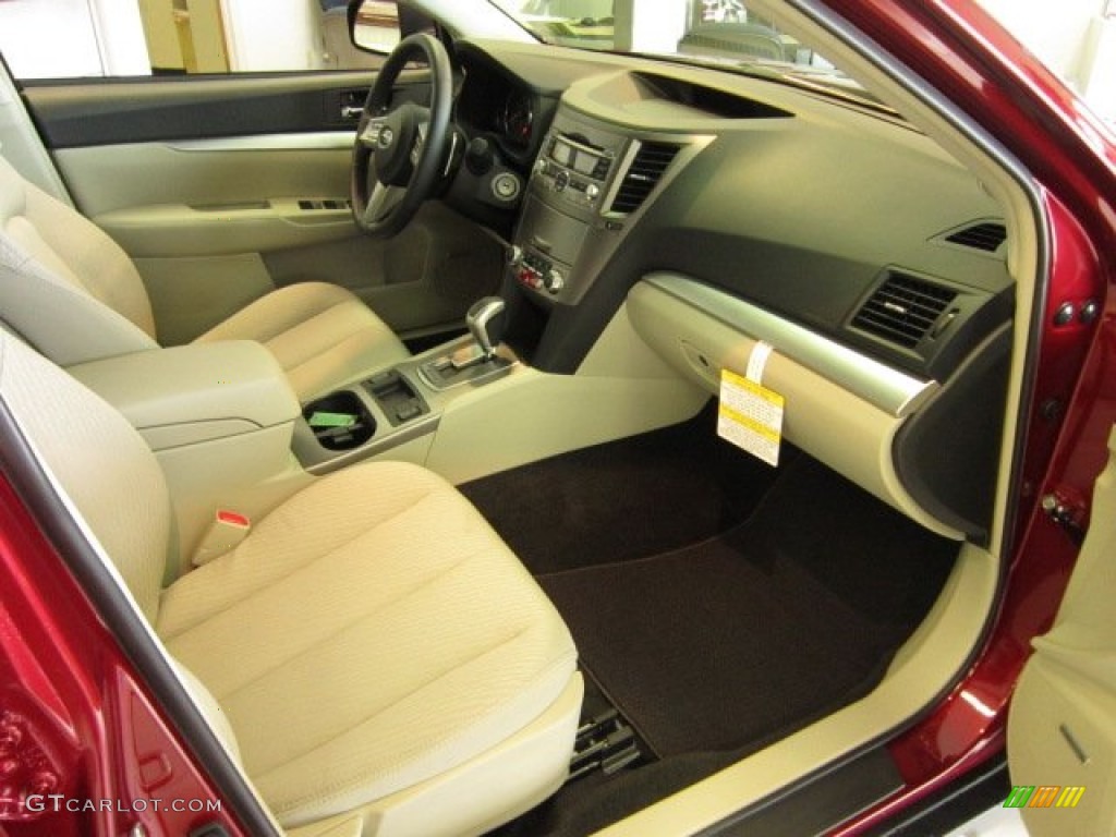 2011 Outback 2.5i Premium Wagon - Ruby Red Pearl / Warm Ivory photo #9