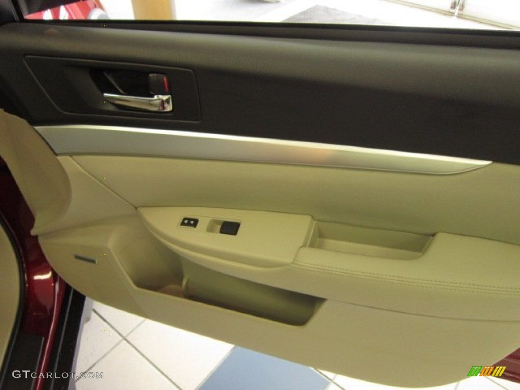 2011 Outback 2.5i Premium Wagon - Ruby Red Pearl / Warm Ivory photo #10