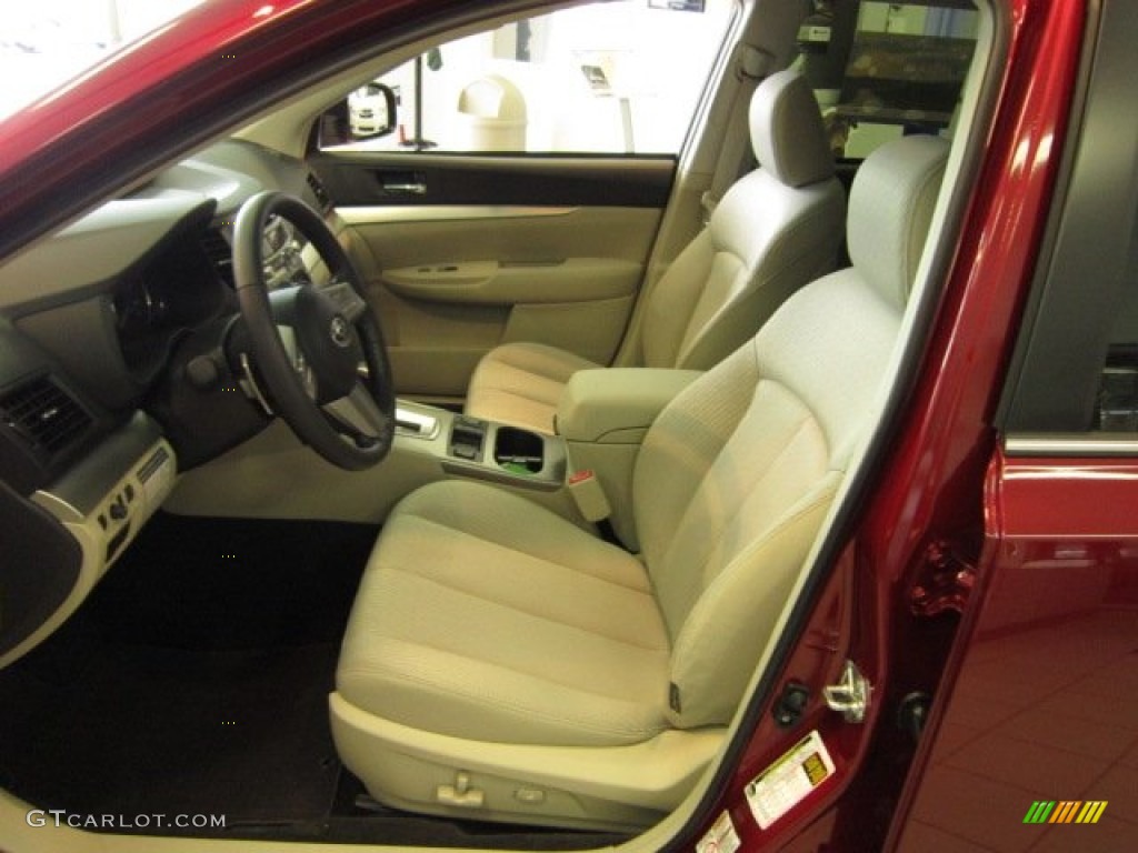 2011 Outback 2.5i Premium Wagon - Ruby Red Pearl / Warm Ivory photo #16