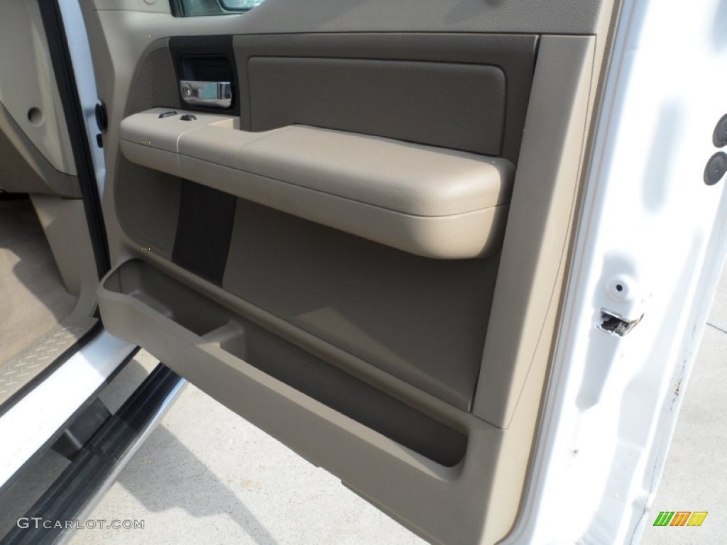 2006 F150 XLT SuperCab - Oxford White / Tan photo #24