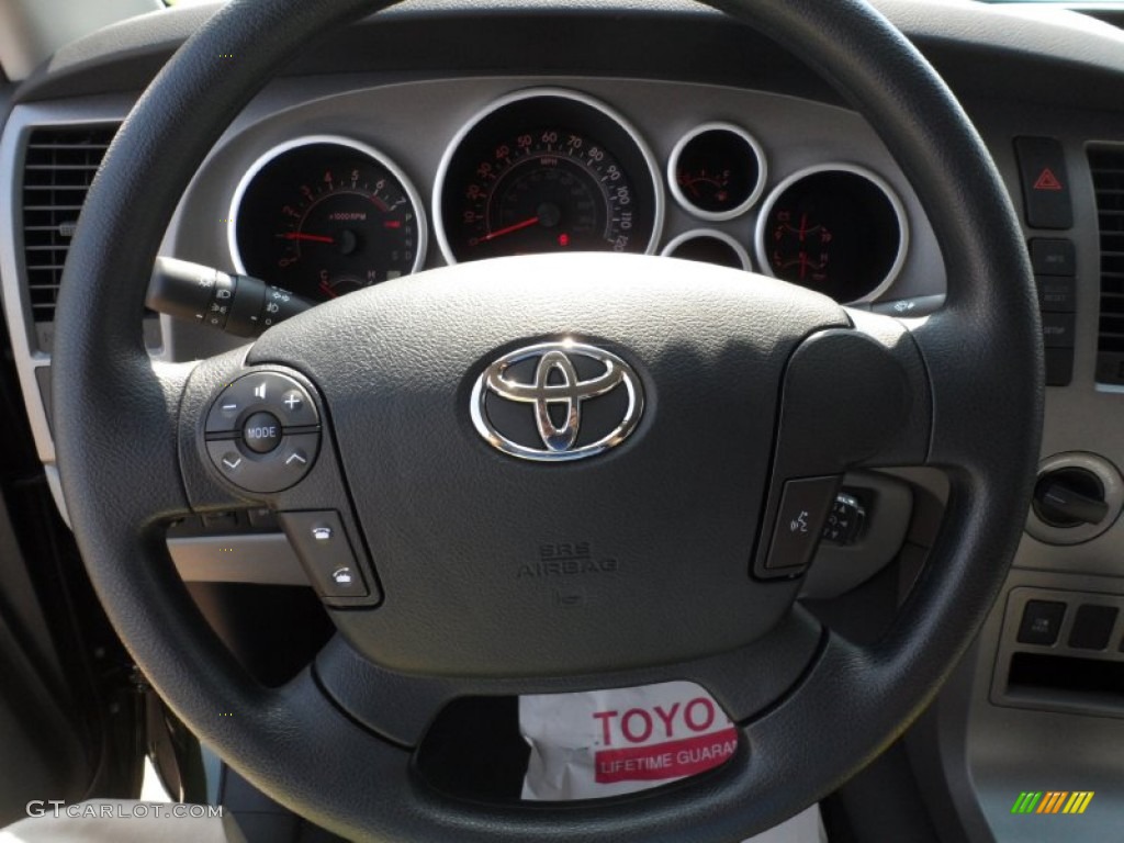 2012 Toyota Tundra SR5 TRD CrewMax 4x4 Graphite Steering Wheel Photo #54421713