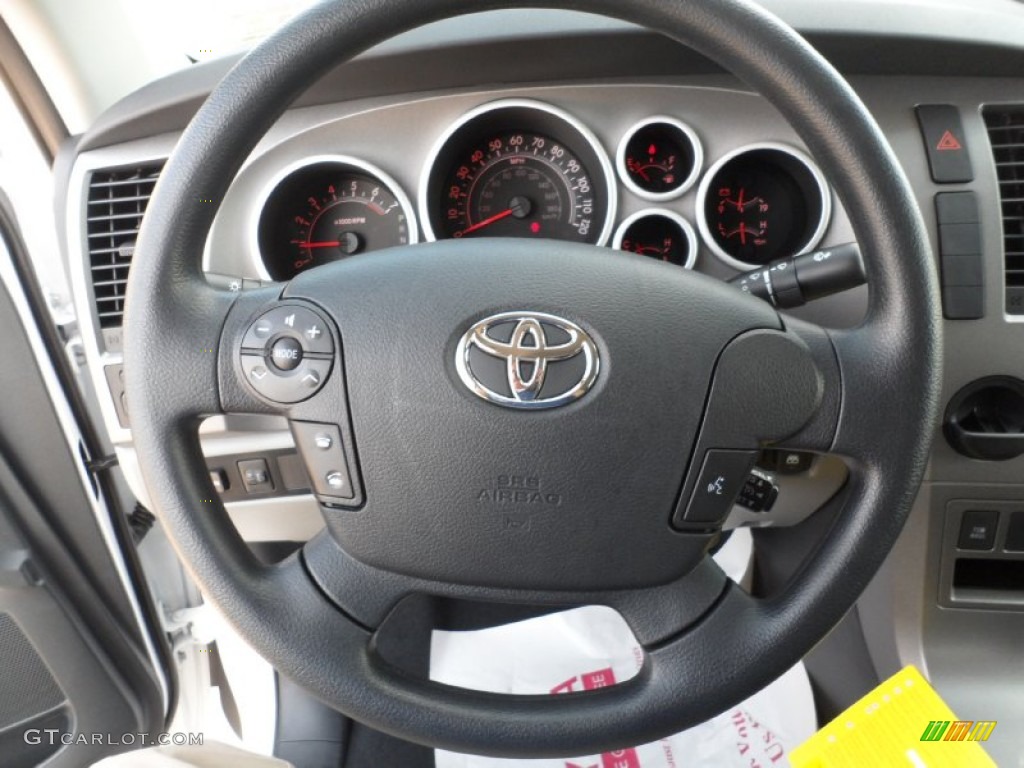 2012 Toyota Tundra CrewMax Graphite Steering Wheel Photo #54422028