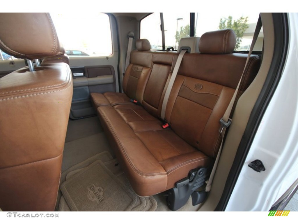 2006 F150 King Ranch SuperCrew - Oxford White / Castano Brown Leather photo #6